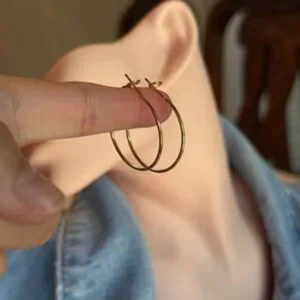 Fashion Classic Gold Hoop Earrings
